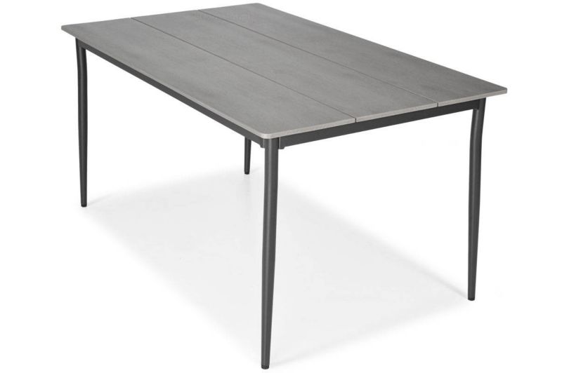Bettso Bosano stort havebord 150 cm i sort aluminium, 1 stk.