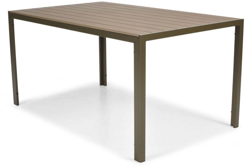 Bettso Modena havebord 150 cm med aluminiumsramme i brun, 1 stk.