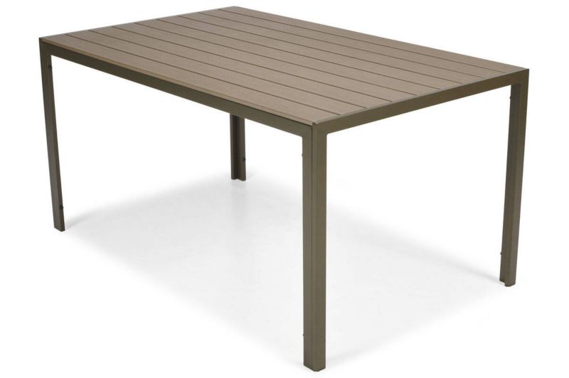 Bettso Modena havebord 150 cm med aluminiumsramme i brun, 1 stk.