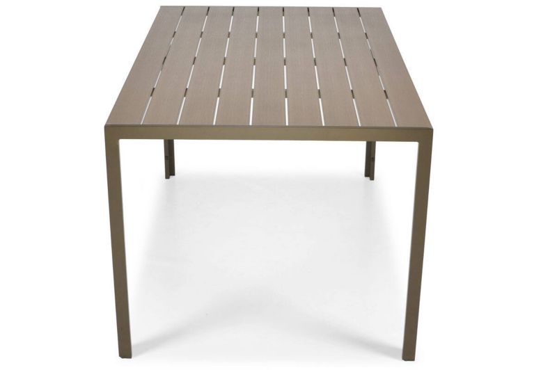 Bettso Modena havebord 150 cm med aluminiumsramme i brun, 1 stk.