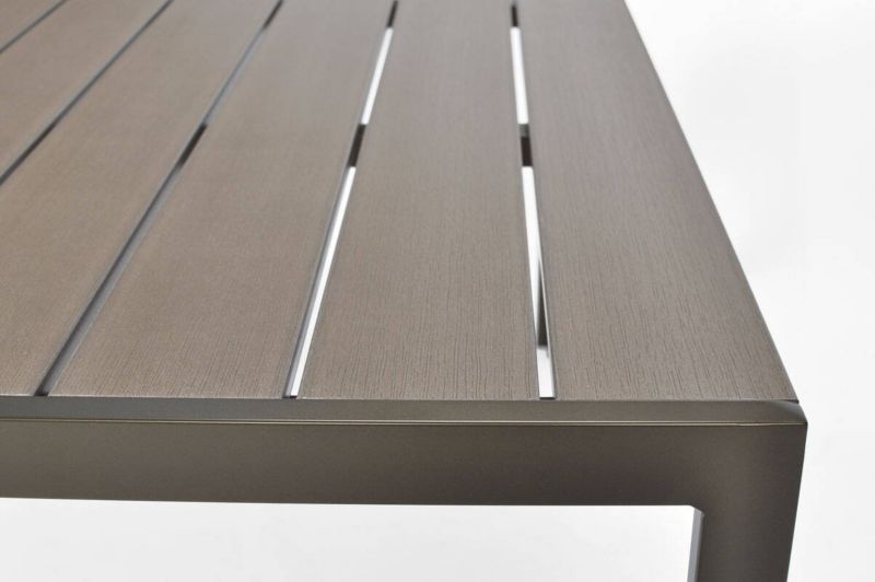 Bettso Modena havebord 150 cm med aluminiumsramme i brun, 1 stk.