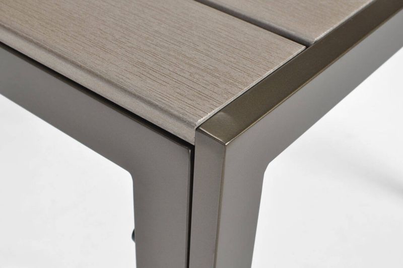 Bettso Modena havebord 150 cm med aluminiumsramme i brun, 1 stk.