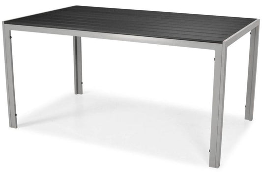 Bettso Modena havebord 150 cm med aluminiumsramme, mat-sort, 1 stk.