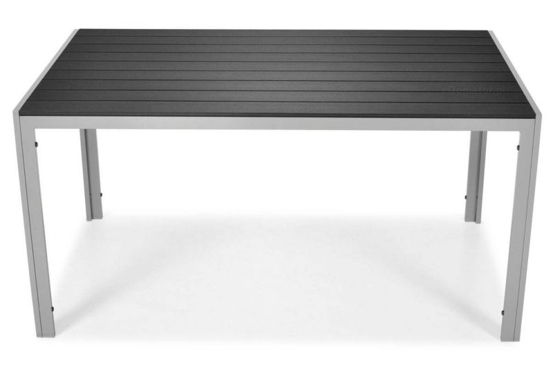 Bettso Modena havebord 150 cm med aluminiumsramme, mat-sort, 1 stk.
