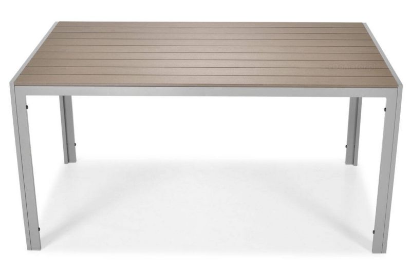 Bettso Modena havebord 150 cm med aluminiumsramme i sølv, 1 stk.