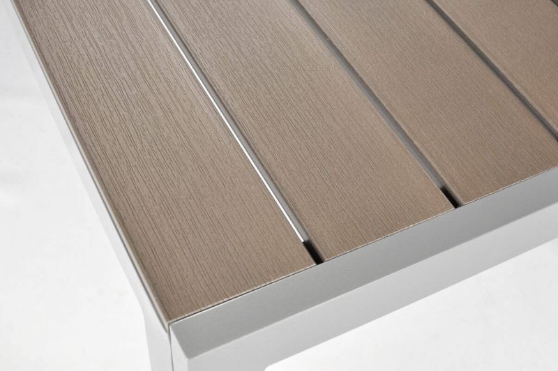 Bettso Modena havebord 150 cm med aluminiumsramme i sølv, 1 stk.