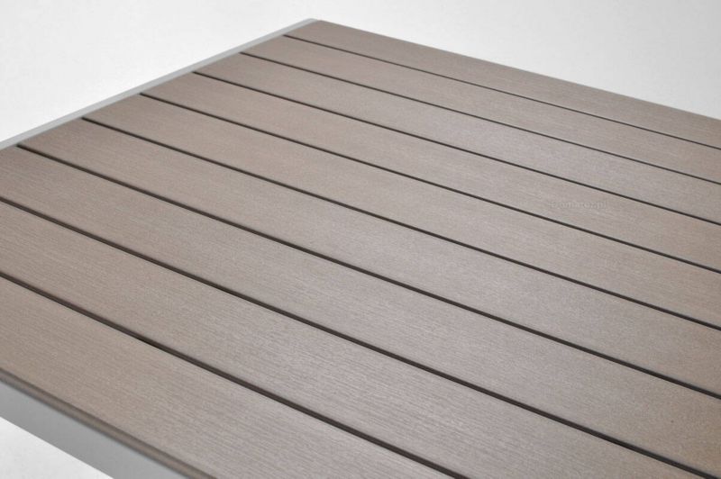 Bettso Modena havebord 150 cm med aluminiumsramme i sølv, 1 stk.