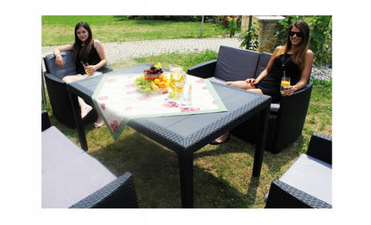 Corciano Prince havebord 148 x 90,5 cm i antracitgrå, 1 stk.