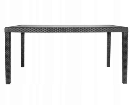 Corciano Prince havebord 148 x 90,5 cm i antracitgrå, 1 stk.