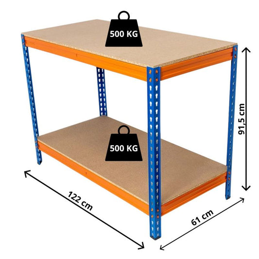 Bauhus arbejdsbord 91,5 x 122 x 61 cm, 1 stk.