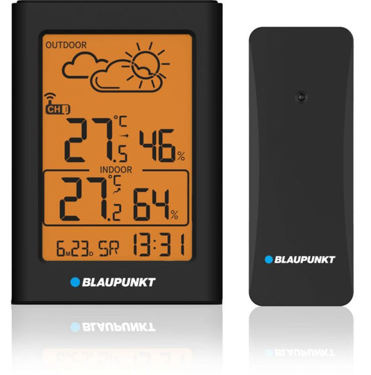 Blaupunkt vejrstation med support til op til tre sensorer WS15BK, 1 stk.