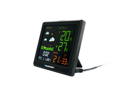 Blaupunkt vejrstation med understøttelse af op til tre sensorer WS25BK, 1 stk.