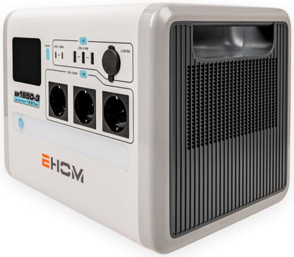 Loncin Ehom EP1650-3 strømbank og energilagerstation 1024Wh, 1650VA, 1 stk.