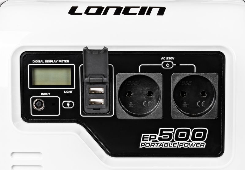 Loncin EP500 strømbank og energilager - 560Wh, 500VA, 1 stk.