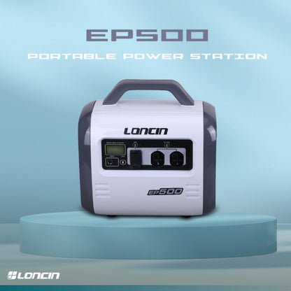 Loncin EP500 strømbank og energilager - 560Wh, 500VA, 1 stk.