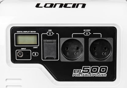 Loncin EP500 strømbank og energilager - 560Wh, 500VA, 1 stk.