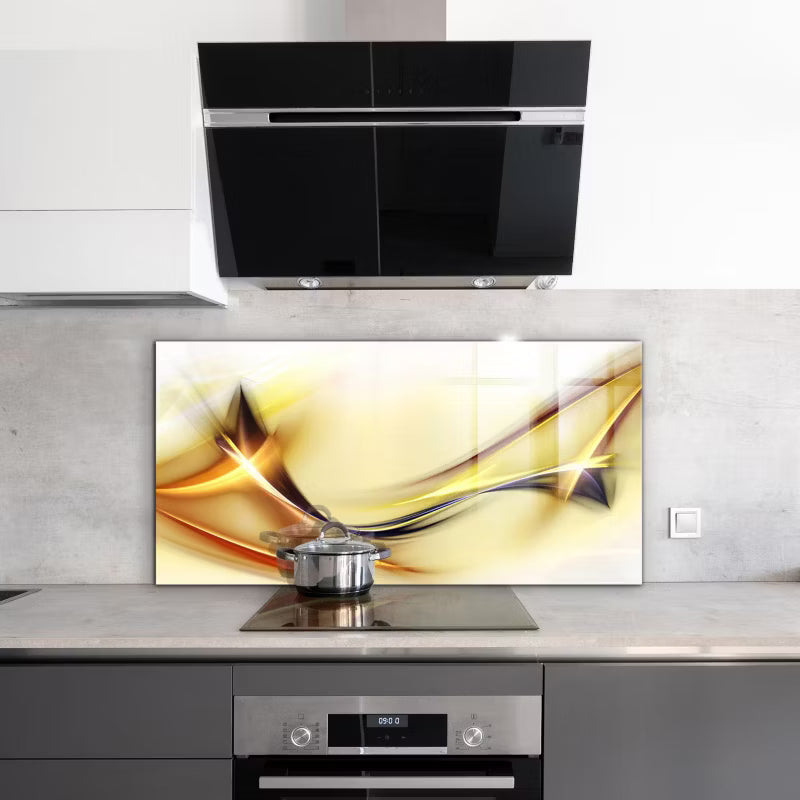 Stænkpanel 100x50 cm Hærdet Glas Fala Energii