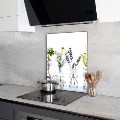 Stænkpanel 60x80 cm Grøn Hærdet Glas