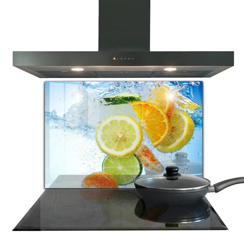 Stænkpanel 80x60 cm Hærdet Glas Frugtmotiv