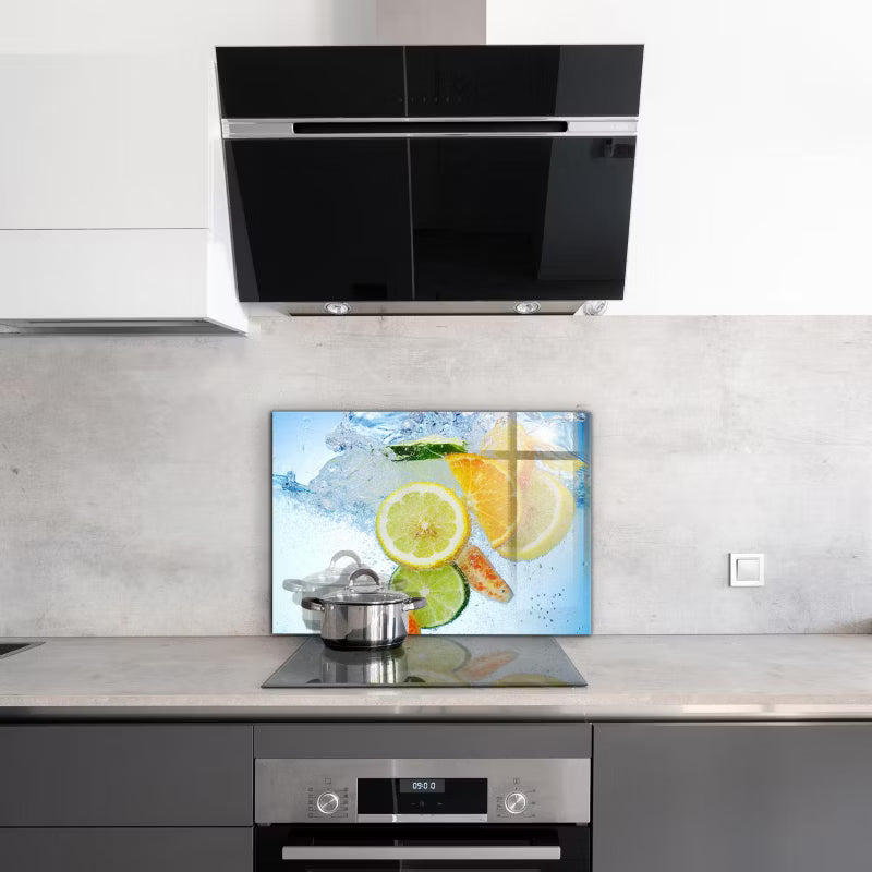Stænkpanel 80x60 cm Hærdet Glas Frugtmotiv