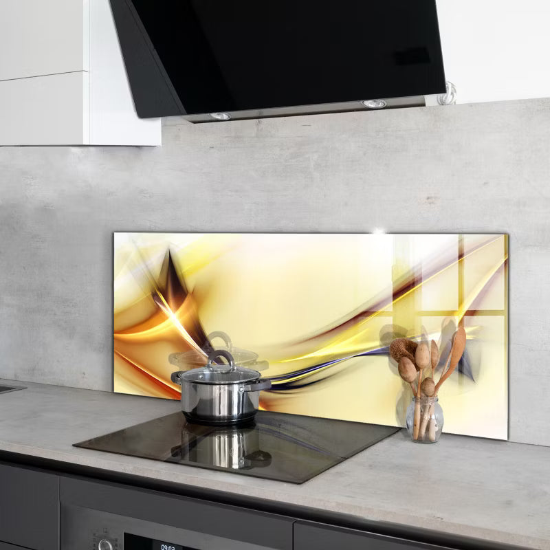 Stænkpanel Fala Energii 125x50 cm Hærdet Glas