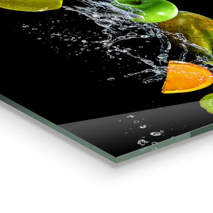 Stænkpanel Glas 100x50 cm Frugt Flerfarvet