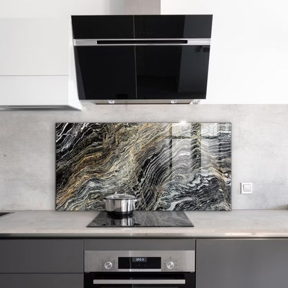 Stænkpanel Glas 100x50 cm Marmor Granit