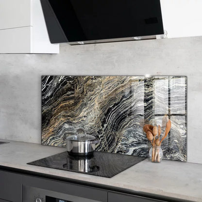 Stænkpanel Glas 100x50 cm Marmor Granit