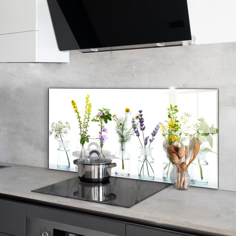 Stænkpanel Glas 100x50 cm Naturalne Zioła