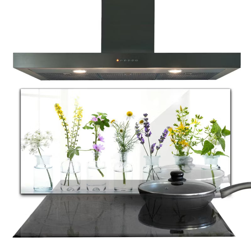 Stænkpanel Glas 100x50 cm Naturalne Zioła