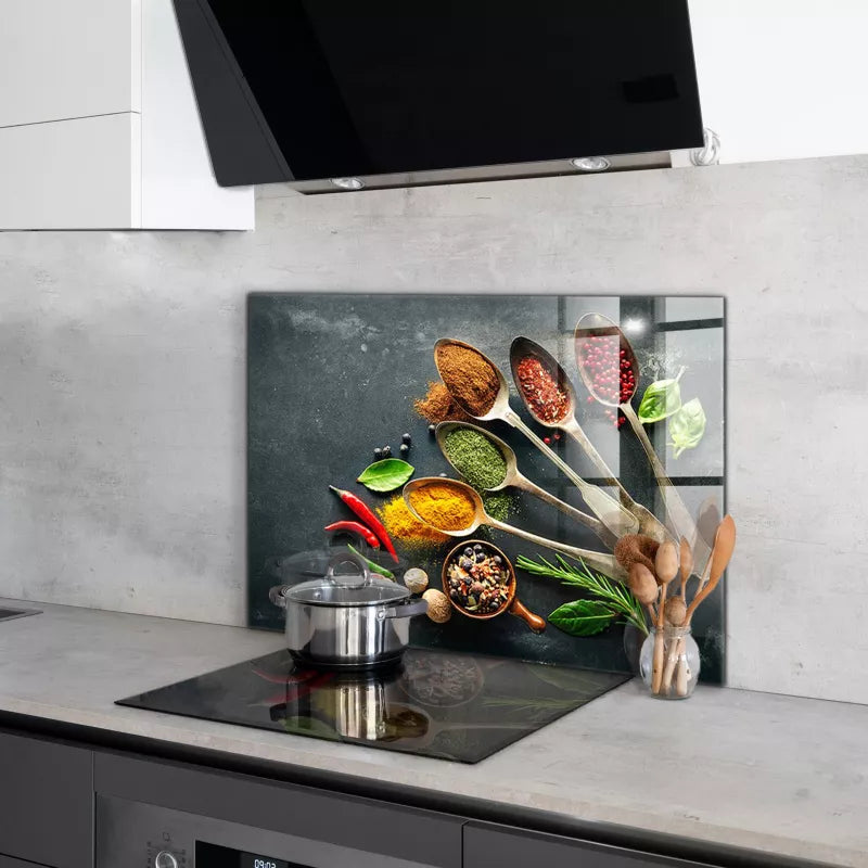 Stænkpanel Glas 100x70 cm Aromatiske Krydderier