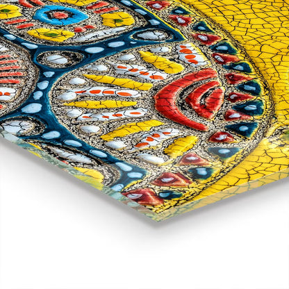 Stænkpanel Glas 100x70 cm Skildpadde Mosaik