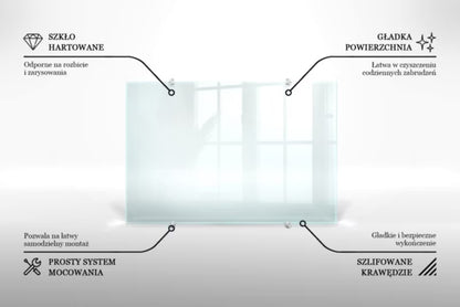 Stænkpanel Glas 60x40 cm Transparent