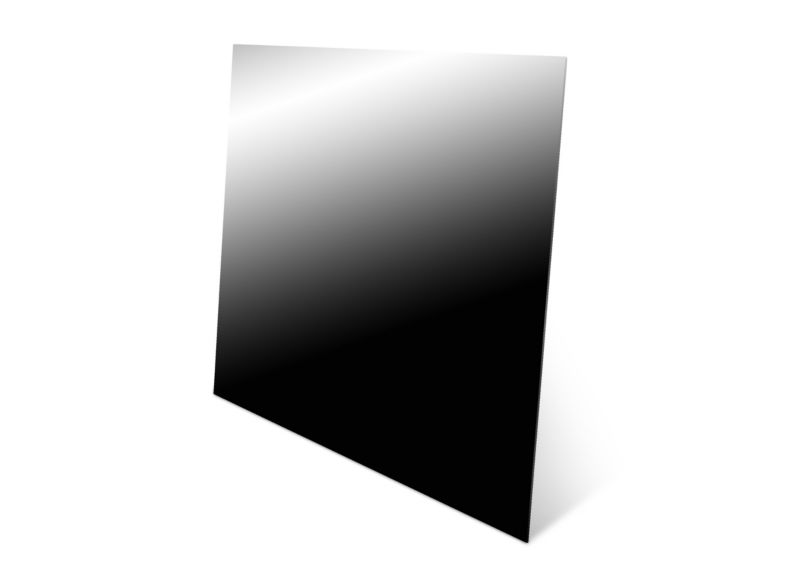 Stænkpanel Glas 70x60 cm Sort