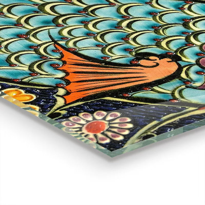 Stænkpanel Glas Fisk Mosaik 100x70 cm