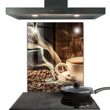 Stænkpanel Kaffekop 60x80 cm Hærdet Glas