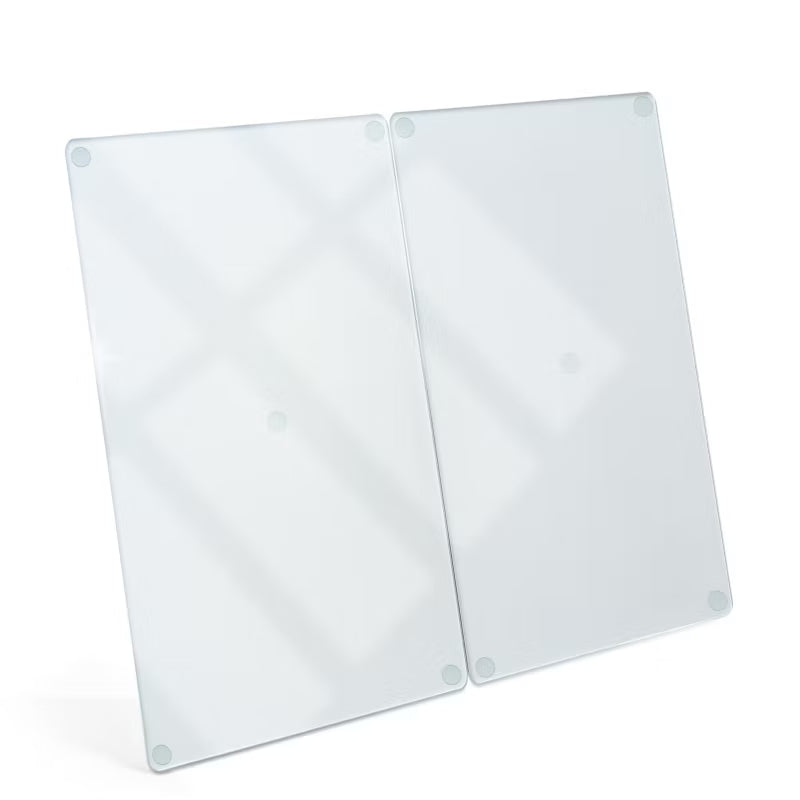 Stænkplade 30x52 cm Hærdet Glas 2 stk.