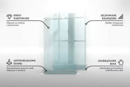 Stænkplade 30x52 cm Hærdet Glas 2 stk.