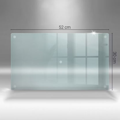 Stænkplade 52x30 cm Hærdet Glas Transparent