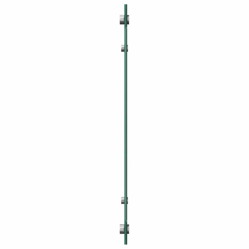 Stænkplade 70 cm Hærdet Glas Sort