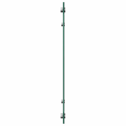 Stænkplade 70 cm Hærdet Glas Sort