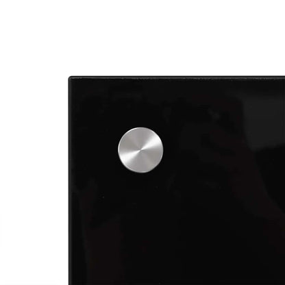 Stænkplade 70 cm Hærdet Glas Sort