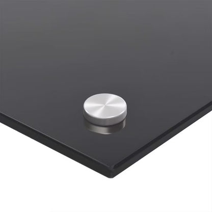 Stænkplade 70 cm Hærdet Glas Sort