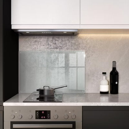 Stænkplade 80x52 cm Transparent Hærdet Glas
