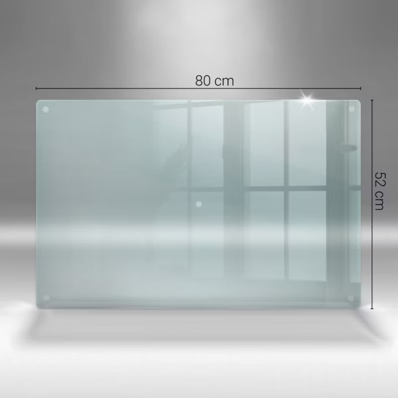 Stænkplade 80x52 cm Transparent Hærdet Glas