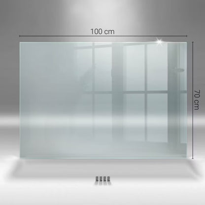 Stænkplade Glas 100x70 cm Transparent