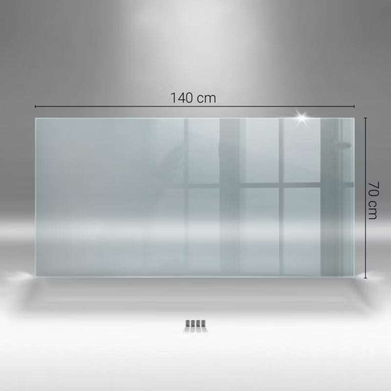Stænkplade Glas 140x70 cm Transparent