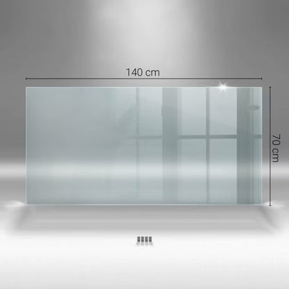 Stænkplade Glas 140x70 cm Transparent