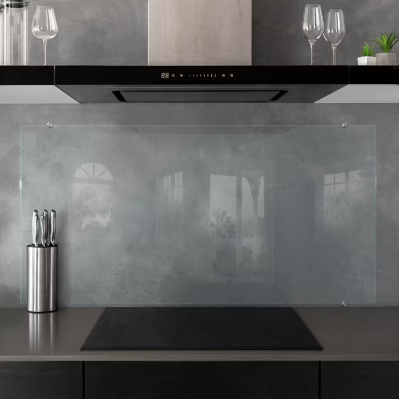 Stænkplade Glas 140x70 cm Transparent