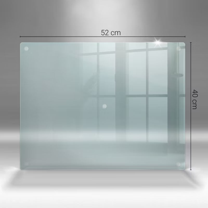 Stænkplade Glas 52x40 cm Transparent